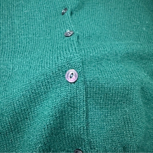 Bucks Countian by Jacques de Loux Green 100% Virgin Wool Cardigan Sweater 36 - Picture 3 of 6
